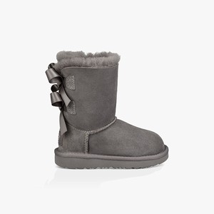 Ugg Bailey Bow II Kids Classic Boots Grey (0386VLJRD)